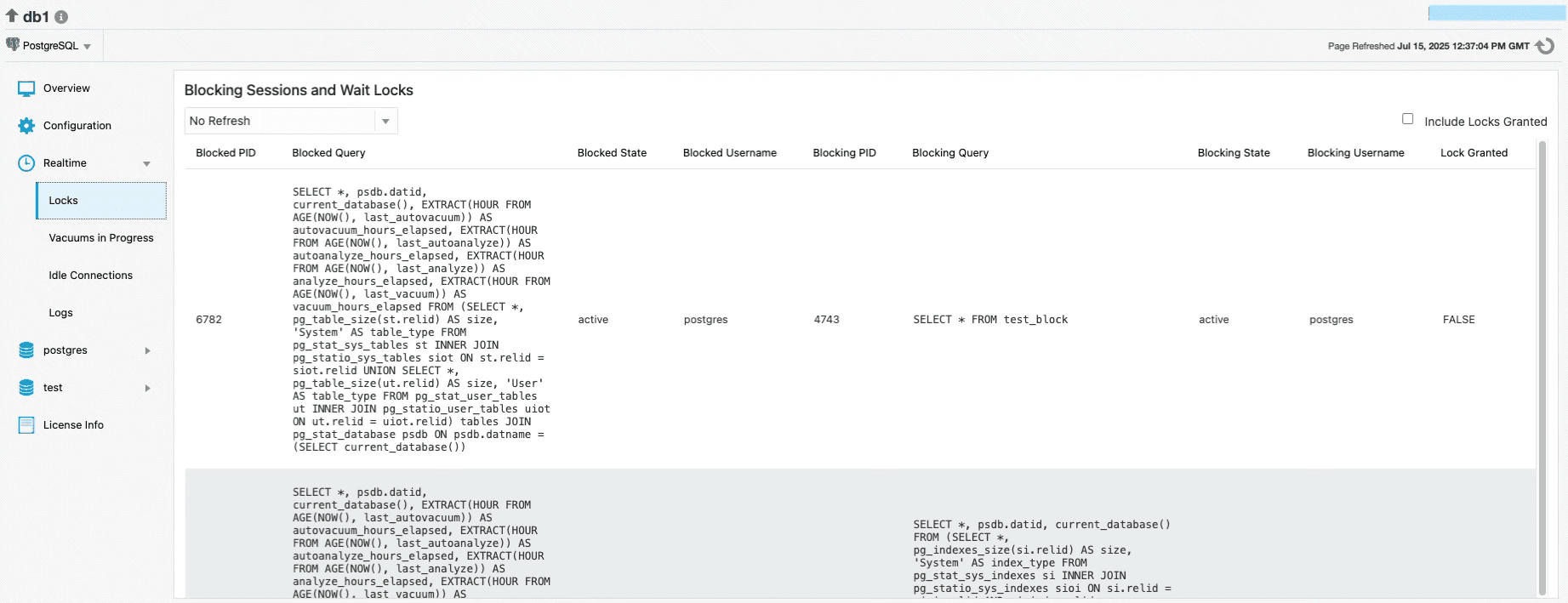Real-Time dashboard
